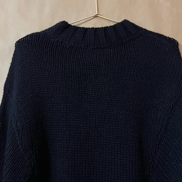 Alexia Ulibarri | NWT Oversized Chunky Knit Sweater Dress Black Zendaya Size XS - Picture 11 of 14